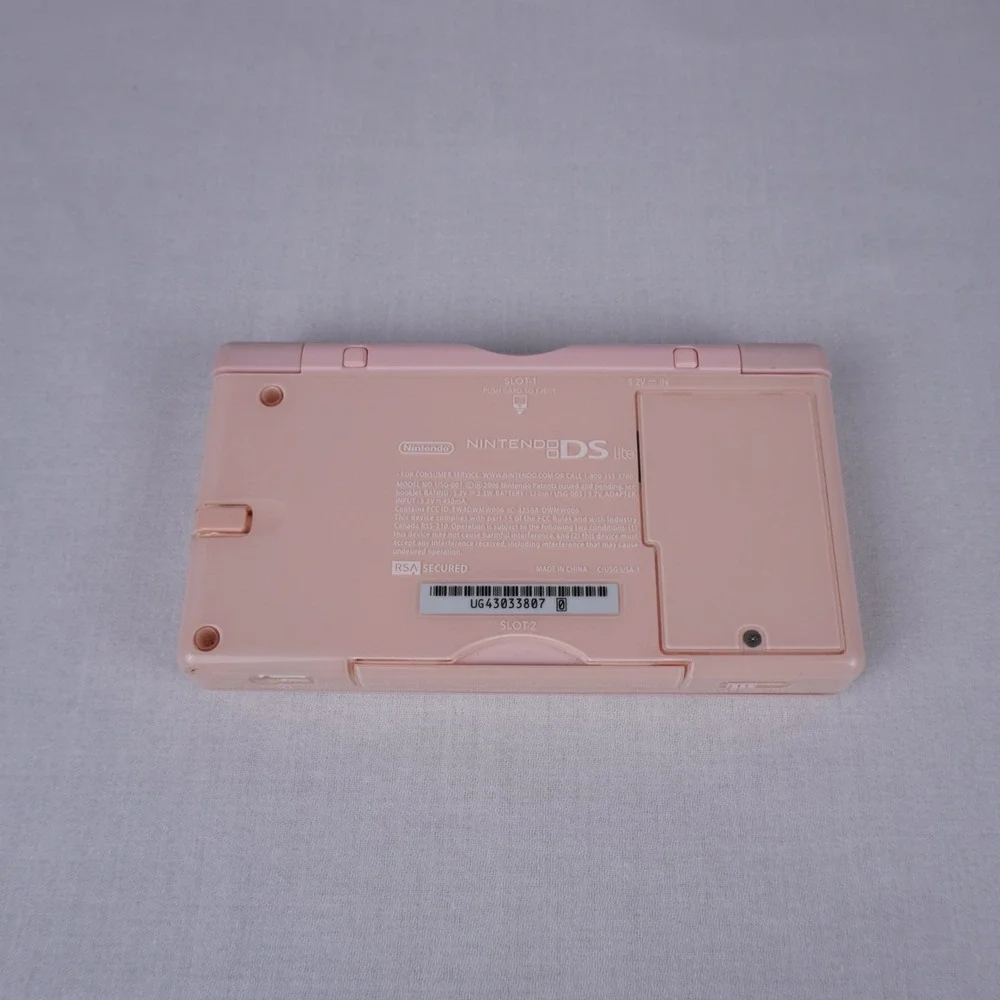 Nintendo DS Lite + Charger | Pink | Tested Working | Free Shipping | USG-001